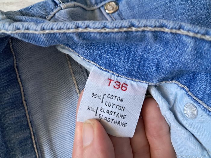 Pantacourt jeans taille 36 b.s jeans - photo numéro 4