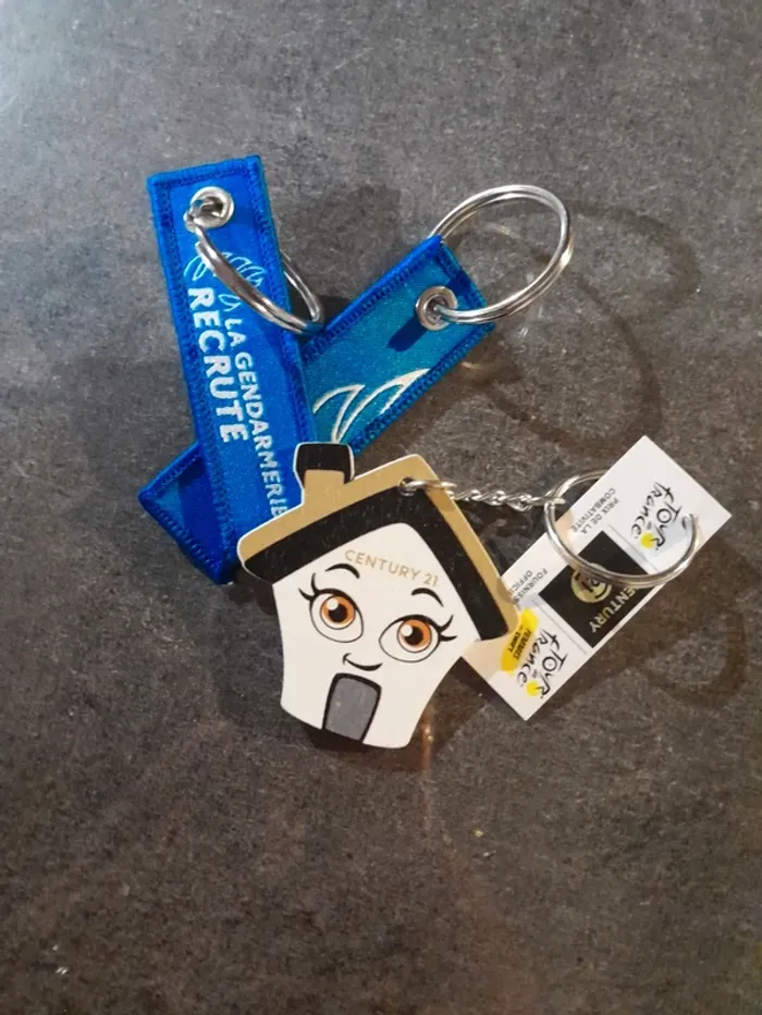 Lot de 3 porte clés