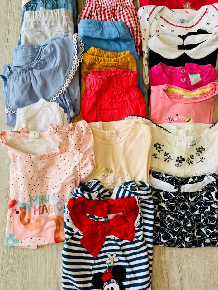 Gros lot de vêtements bébé fille multiple marque - photo numéro 5