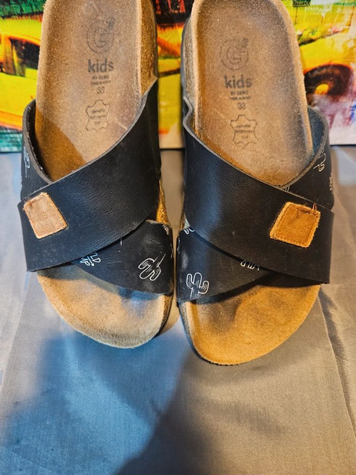 Claquette en cuir - photo numéro 2