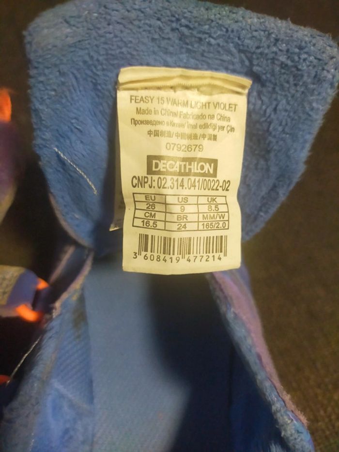 Baskets a velcros Bleu T 26 Domyos decathlon - photo numéro 12