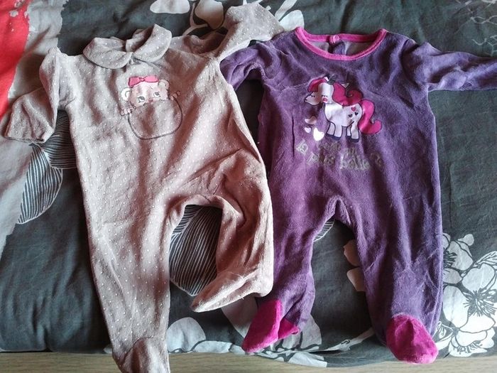 Lot pyjama velours 1 mois