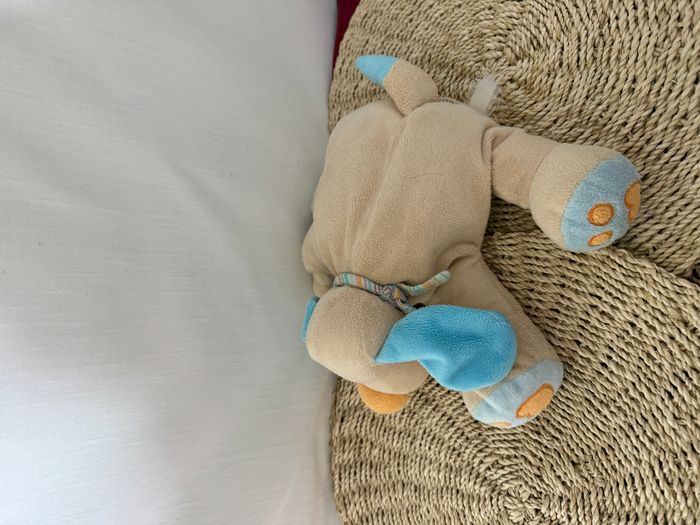 Doudou chien Bo beige bleu JOLLYMEX - photo numéro 2