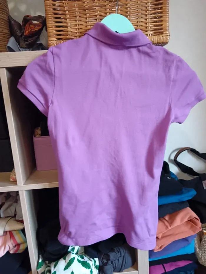 Polo lilas Lacoste t.S - photo numéro 2