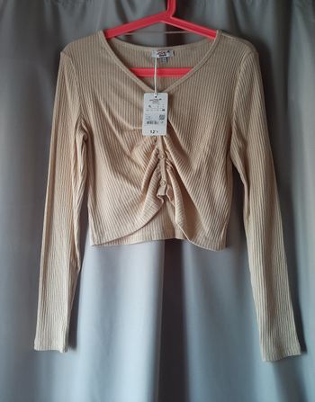 Blouse top court manche longue jennyfer neuf