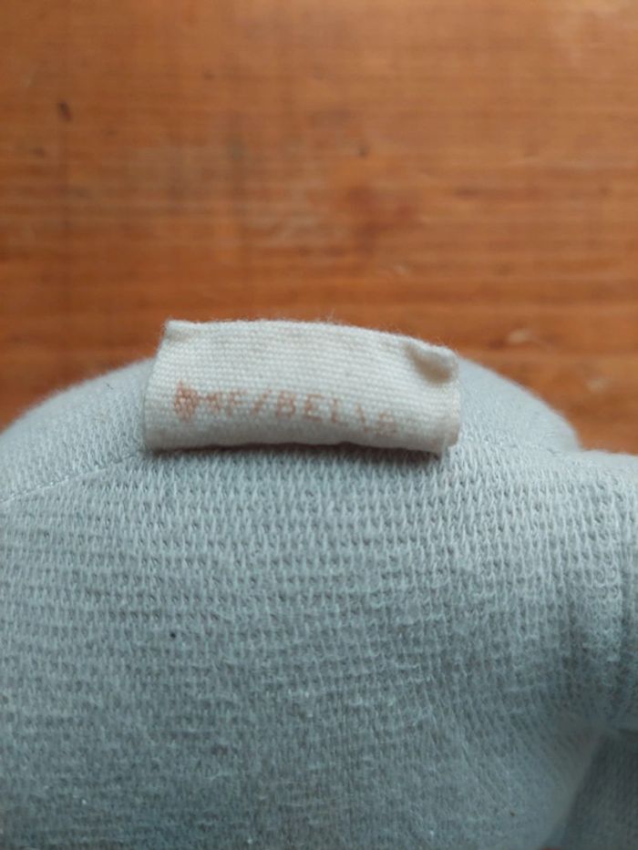Peluche pantin Fabelab Lapin - Buddy - bleu gris - photo numéro 4