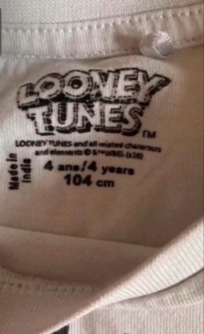 T-shirt / Sous-pull à manches longues TRÈS BON ÉTAT pour garçon taille 4 ans couleur blanc - photo numéro 7