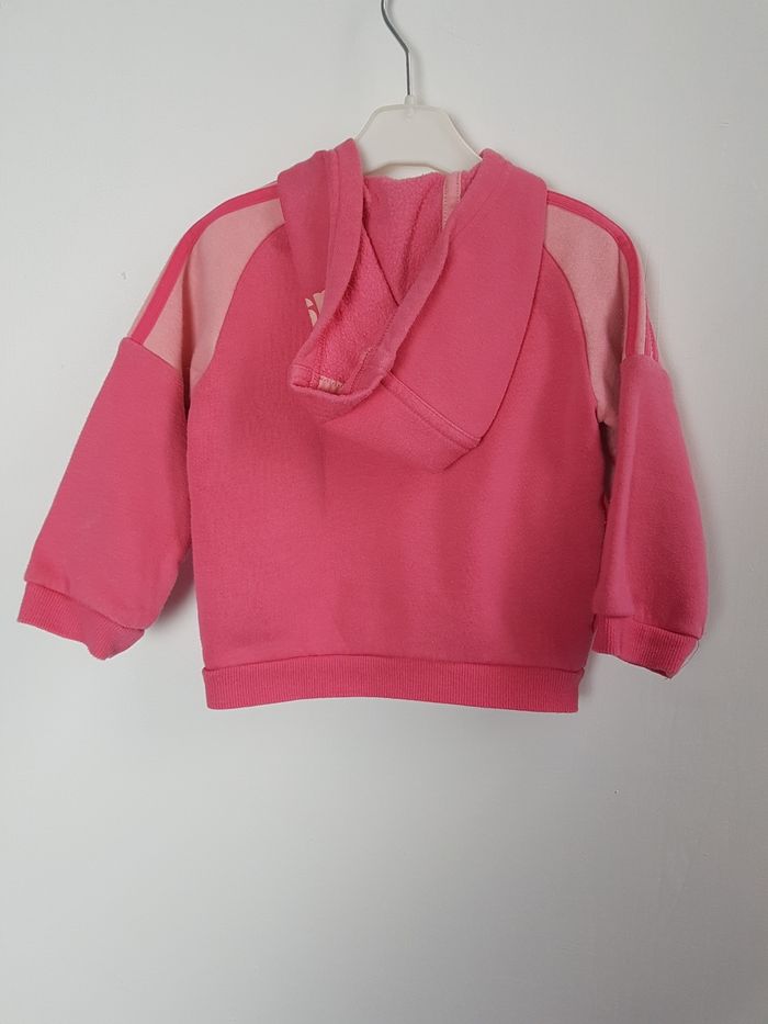 Veste jogging rose Adidas 6-9 mois - photo numéro 3
