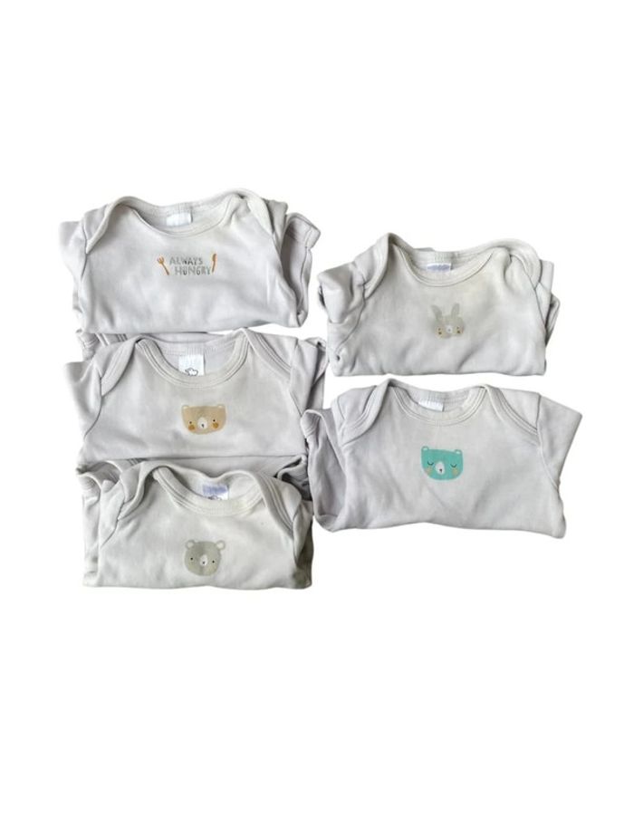 Lot de 5 body Baby Club 3 mois