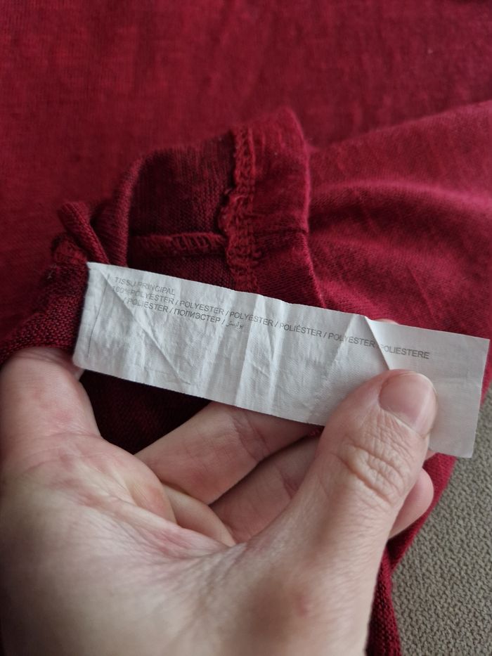 Haut bordeaux transparent avec épaules brodées Mim - photo numéro 10