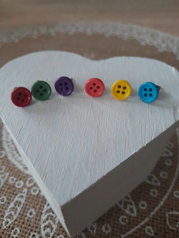 Boucles d'oreilles "boutons"