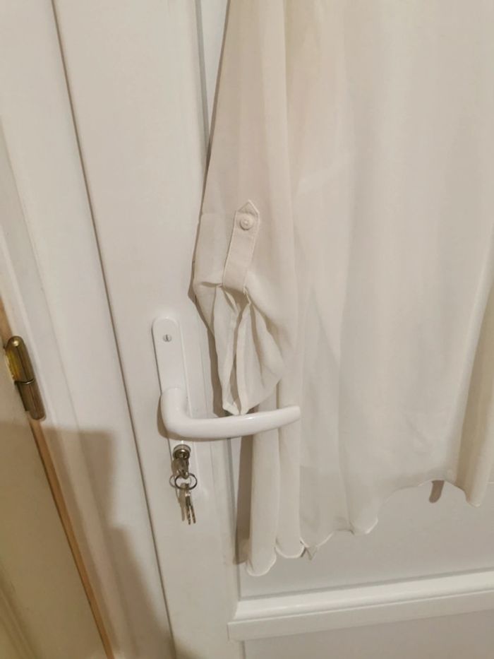 Chemisier blanc voilage XL - photo numéro 2