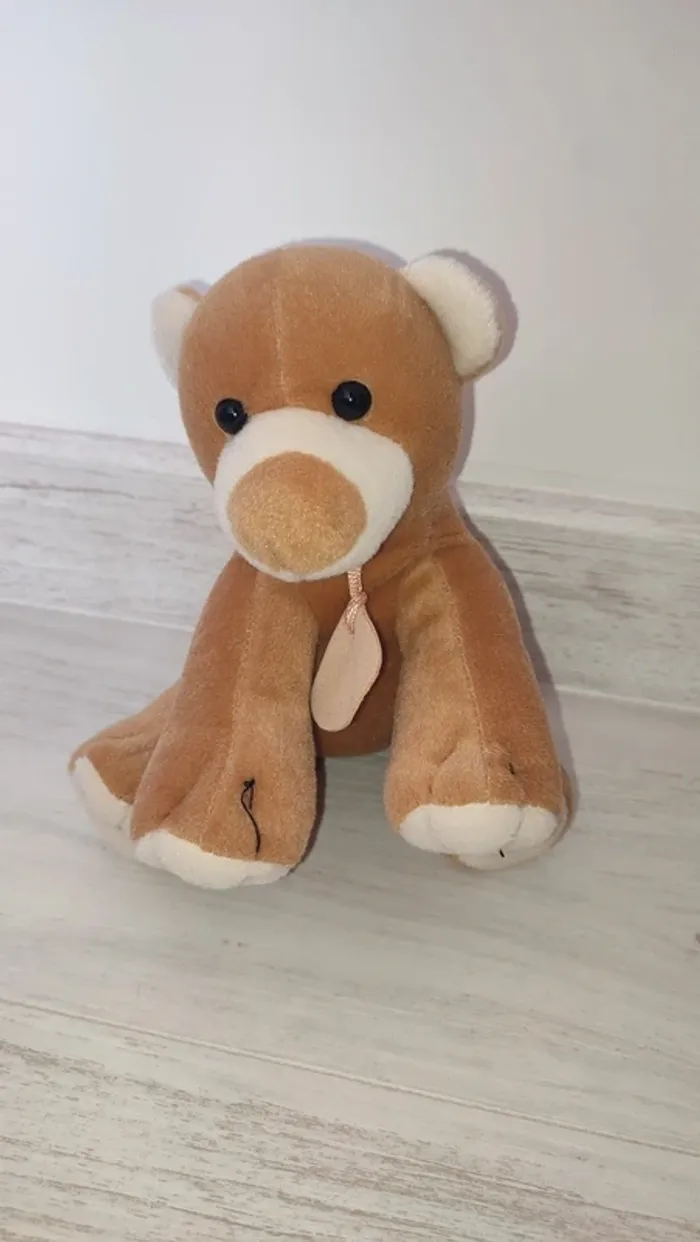 2 peluches ourson et rhinocéros parfait état - photo numéro 4