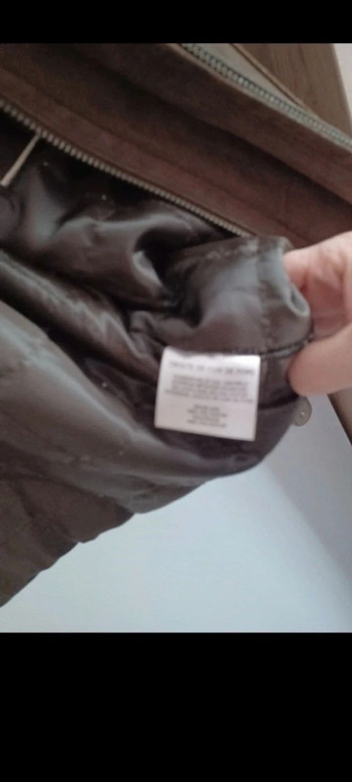 Très belle veste en croûte de cuir tailor & son taille L - photo numéro 3