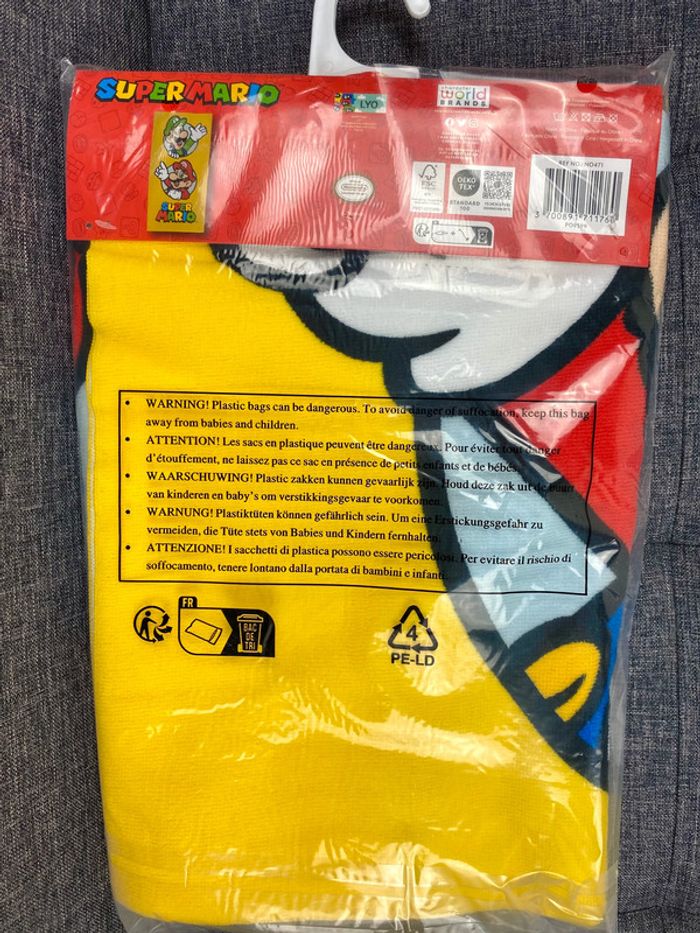 Super Mario Officiel Serviette de plage douce en microfibre NЕUF (prix normal: 19eur) - photo numéro 4