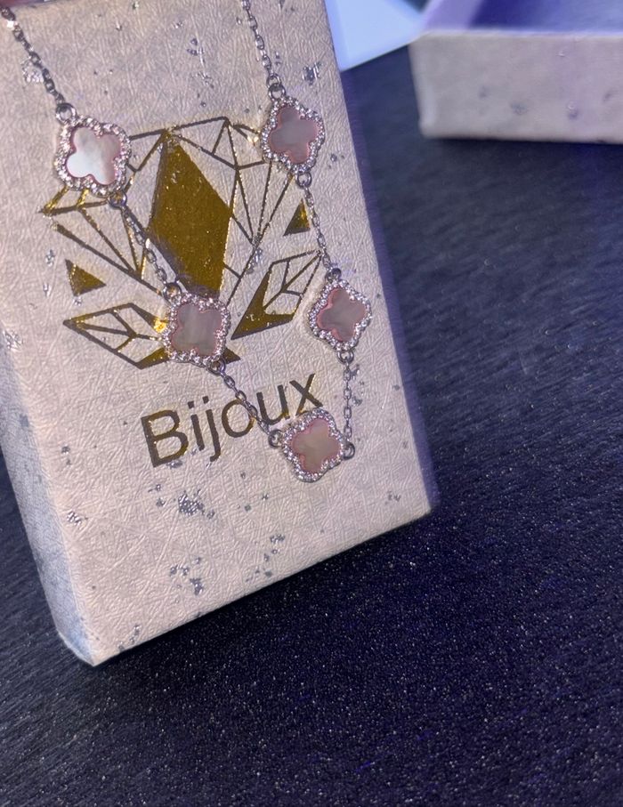 Bracelet trèfles en argent 925 et nacre – style Van Cleef – neuf - photo numéro 7
