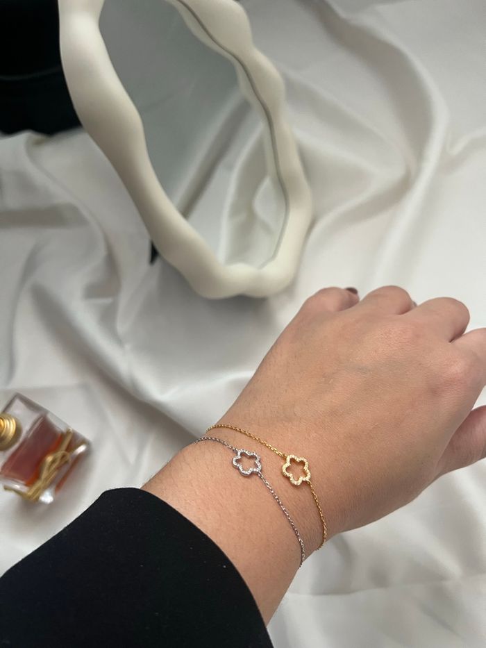 Bracelet en Argent 925 et placage Or 18k