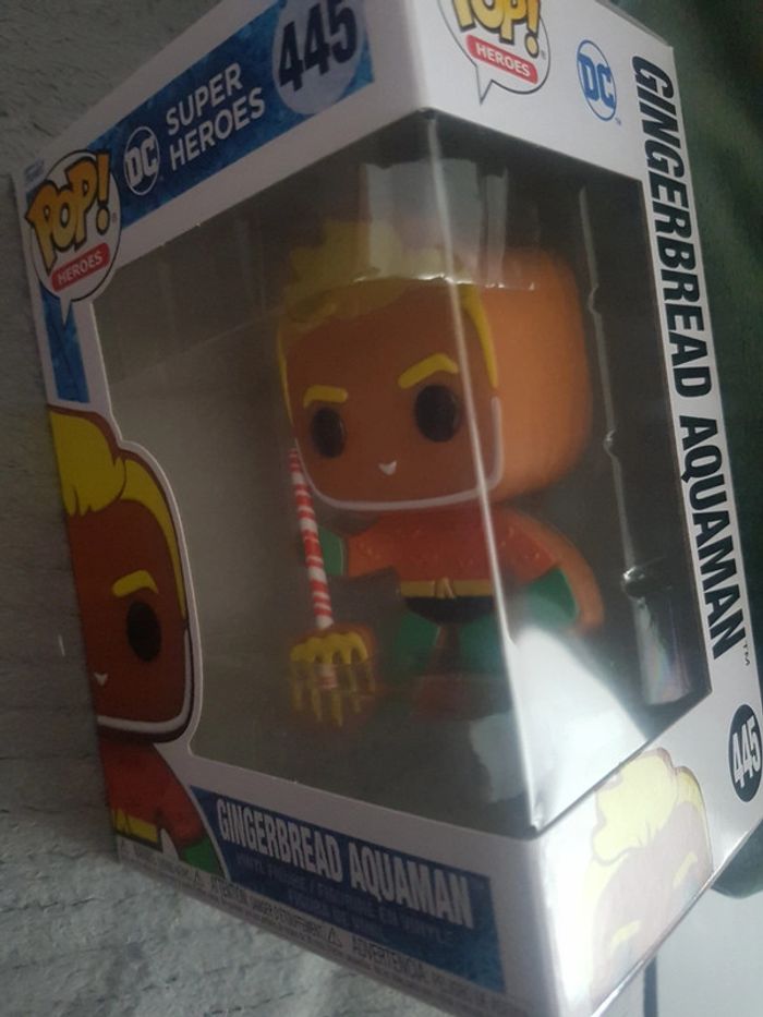 Pop! Heroes super DC comics 445 gingerbread aquaman new sealed in box - photo numéro 4