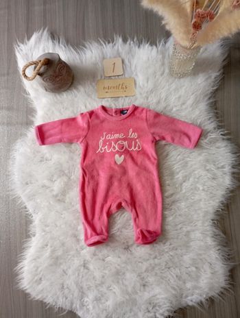 Pyjama velour kiabi 1m