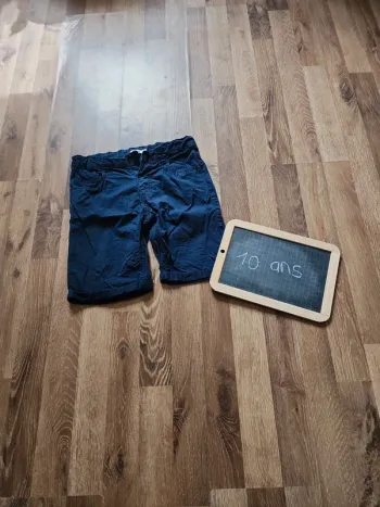 Short bleu garçon 10 ans