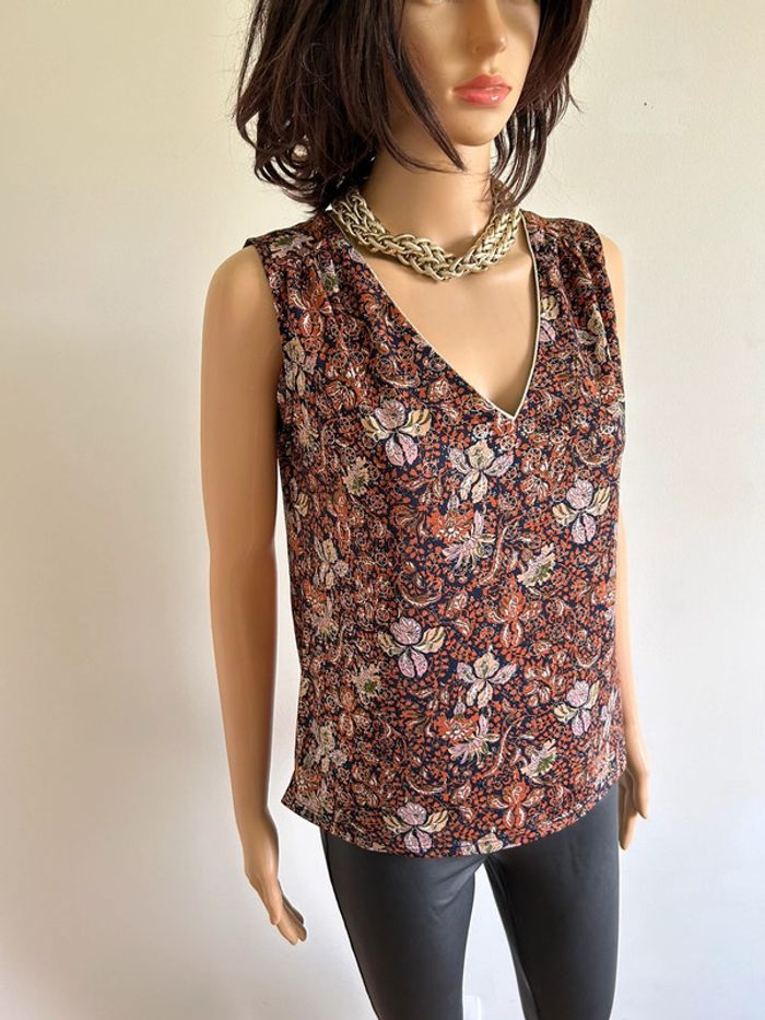 Blouse imprimée sans manches Morgan taille S jamais portée - photo numéro 2