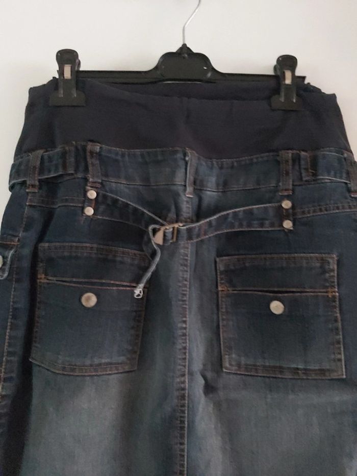 Jupe de grossesse en jeans Yessica taille 36 S comme neuf (78) - photo numéro 6