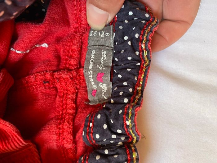 Jupe rouge en velours