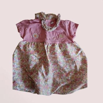 🩷 Robe rose pour fille, taille 6 mois.