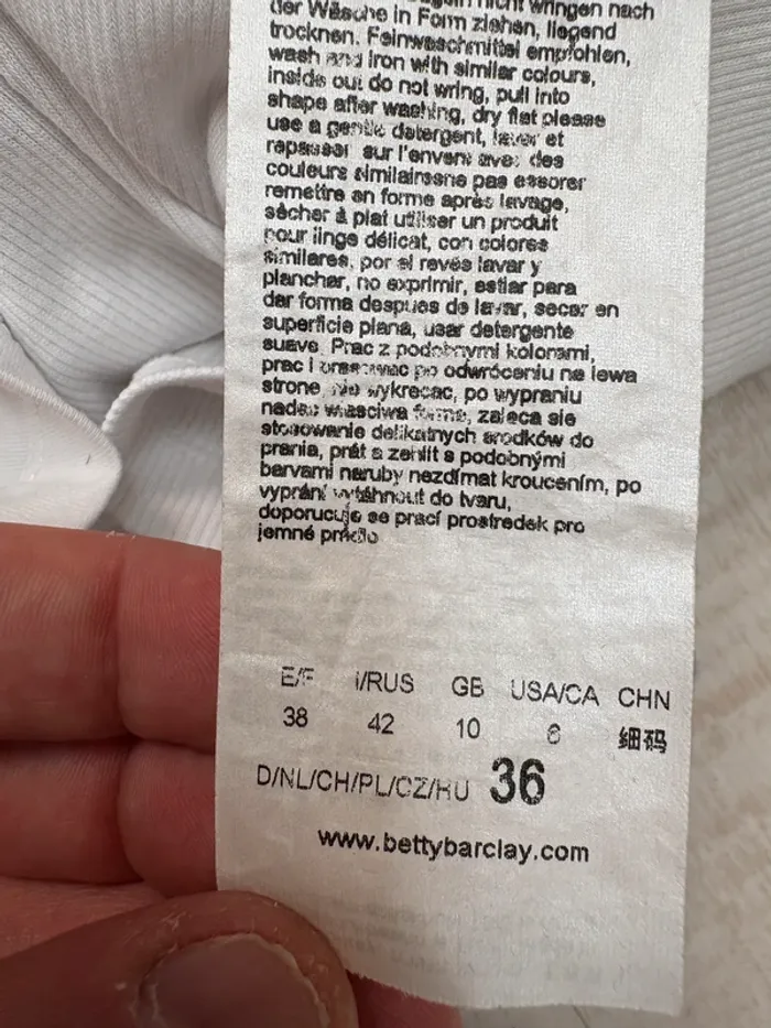 Tee-shirt Betty Barclay | Blanc | Taille 38 - photo numéro 4