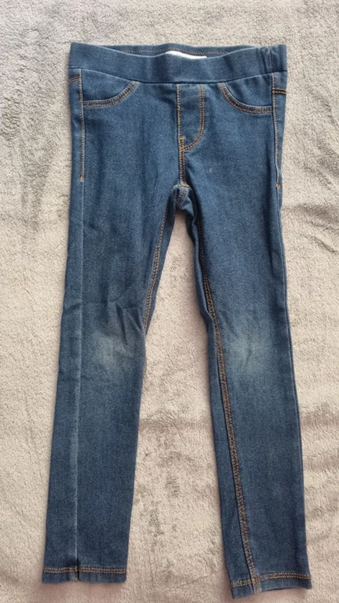 Jeggings bleu taille 5 ans kiabi - photo numéro 2
