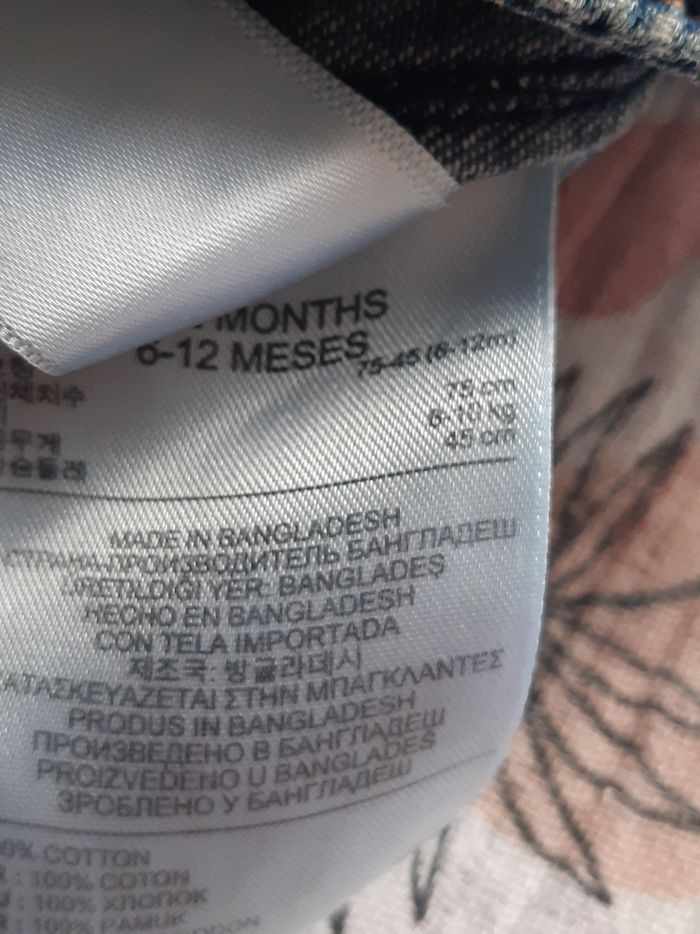 Veste en jeans Baby Gap 1969 6 - 12 mois - photo numéro 10