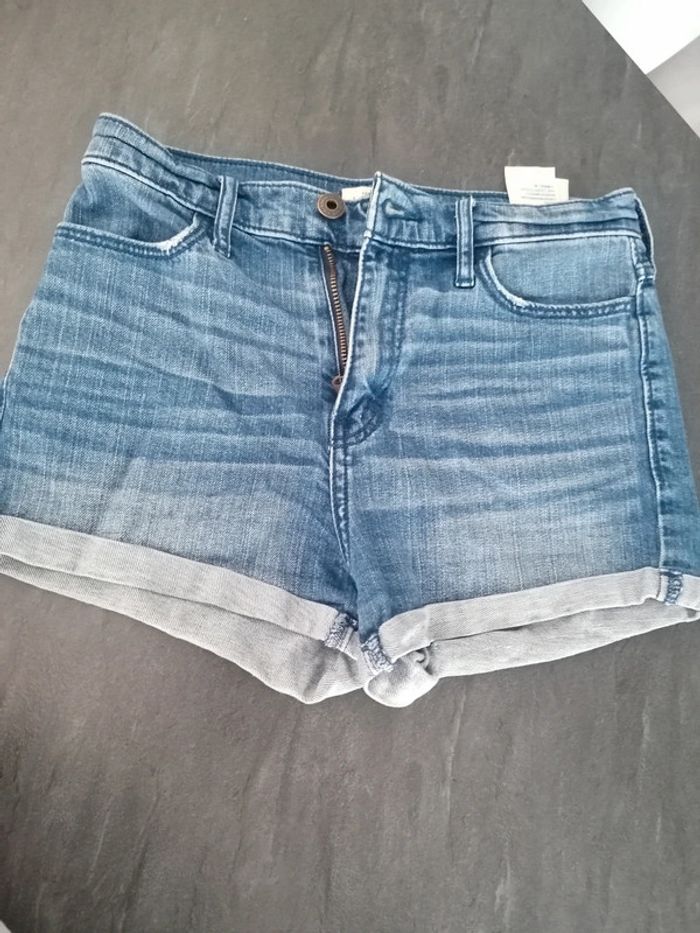 Short en jean fille taille 14ans Abercrombie - photo numéro 6