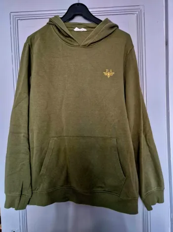 Sweat à capuche kaki Pier One L