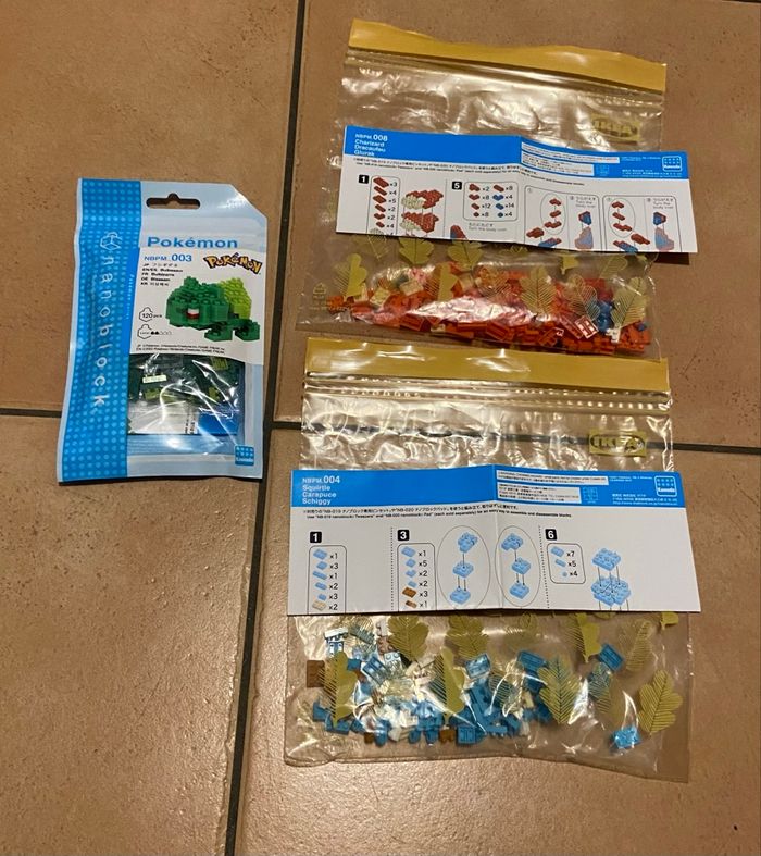 Lot Nanoblock Pokémon