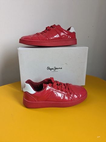 Baskets Pepe jeans London  36 rouges vernies