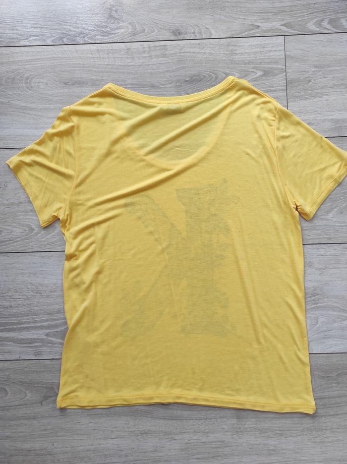 Tee-shirt manches courtes Kaporal jaune - photo numéro 2