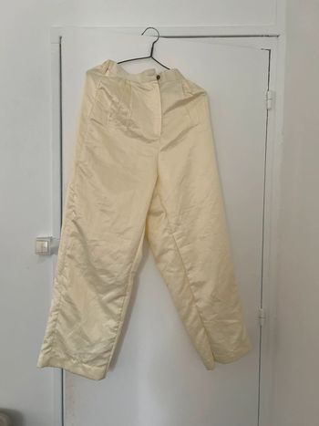 Pantalon long ample à taille haute