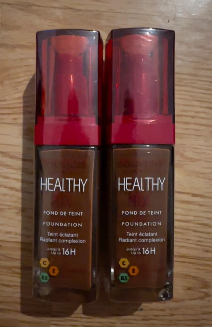 Lot de 2 Fond de teint bourjois 63 healthy