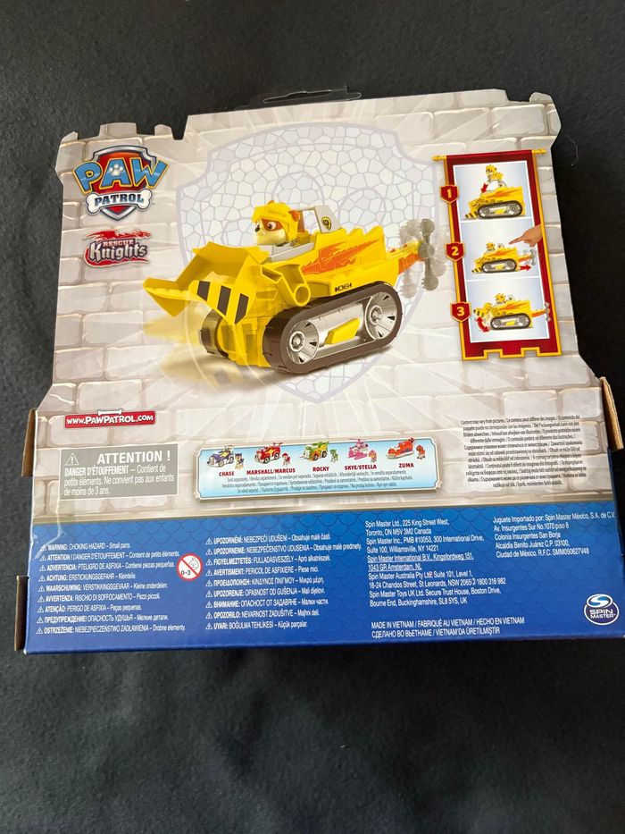 Vehicule + Figurine Rubble Rescue Knights La Pat' Patrouille - La Pat' Patrouille - photo numéro 3