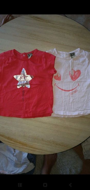 Lot 2 t-shirt 18mois