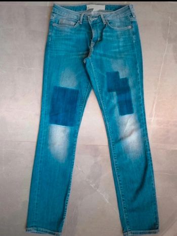 Jean a fausses pièces imprimées L.O.G.G. authentique Original taille 27