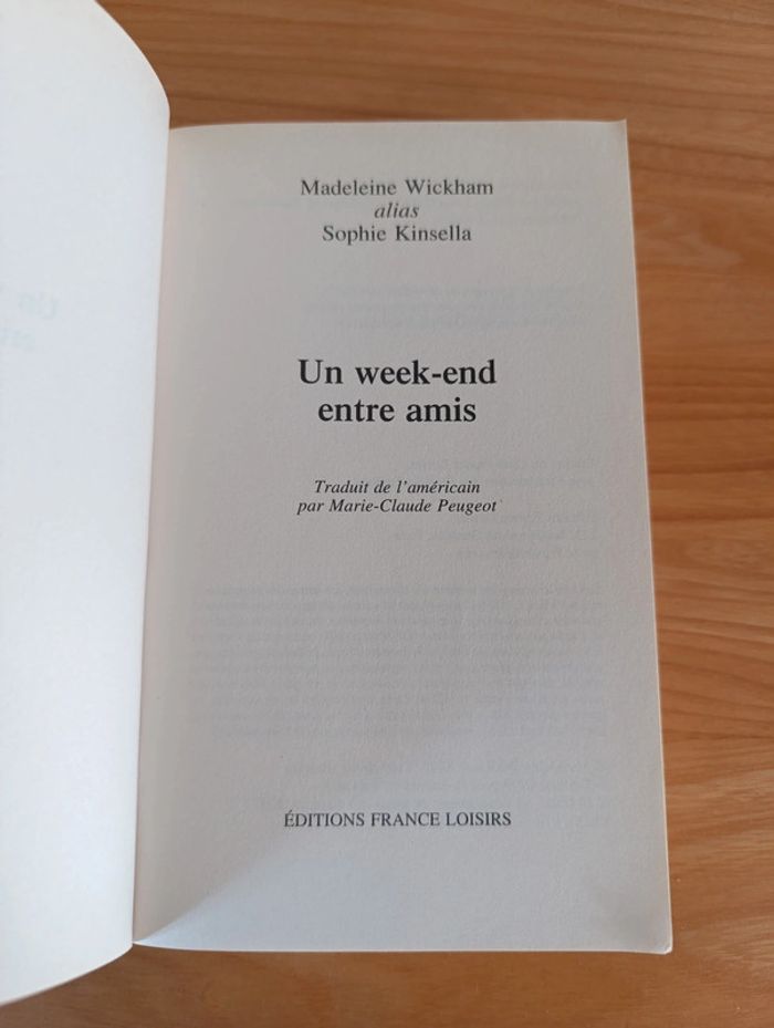 Un week-end entre amis de Madeleine Wickham - photo numéro 6