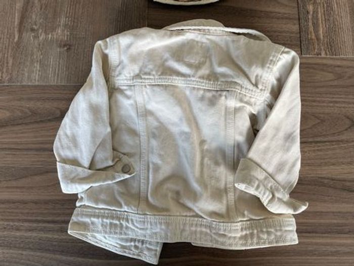 Veste en jean beige Kiabi 18 mois - photo numéro 2
