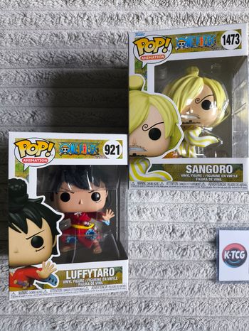 Lot Funko Pop One Piece – Luffytaro #921 + Sangoro #1473