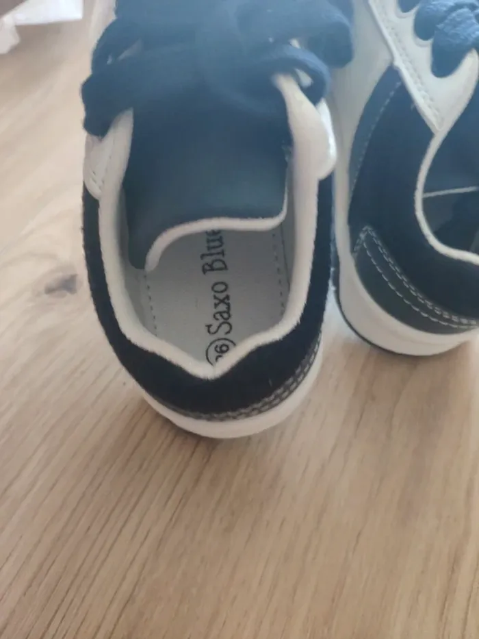 Chaussures baskets saxo blues taille 26 - photo numéro 4