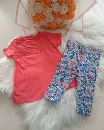 Ensemble d'été fleurie fille