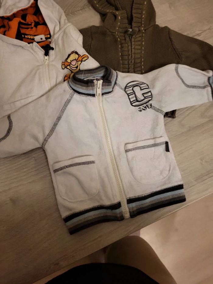 Pull capuche 3 mois 62cm - photo numéro 2