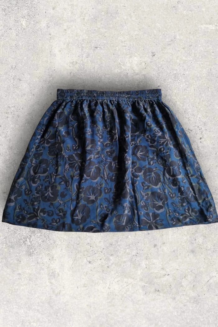 Mini jupe Kenzo en soie taille elastiquée et poches taille 40 - photo numéro 2