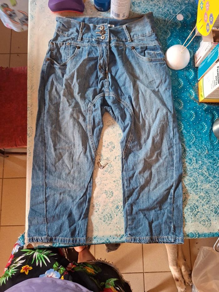 Pantacourt jeans 14 ans