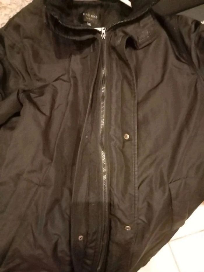 Manteau noir léger pour homme - photo numéro 2